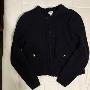 J. Crew Women's Black Cardigan Blazer
